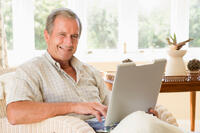 Older Man Using Laptop